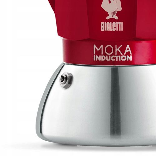 Kawiarka MOKA INDUCTION 4tz espresso RED czerwona BIALETTI indukcja na Arena.pl