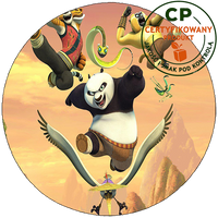 Opłatek na tort Kung fu Panda