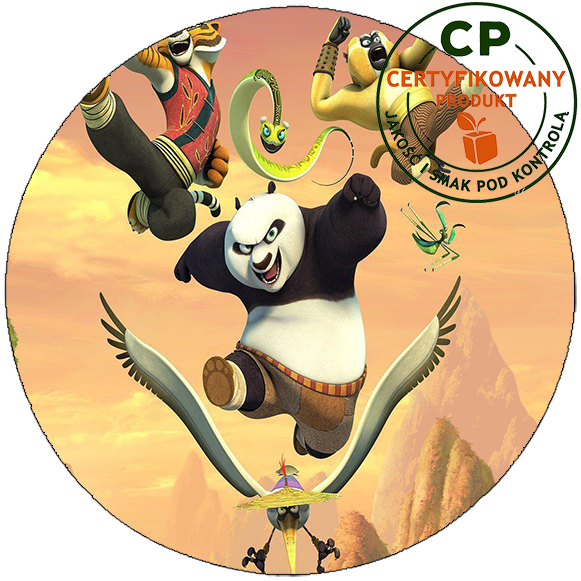 Opłatek na tort Kung fu Panda zdjęcie 1