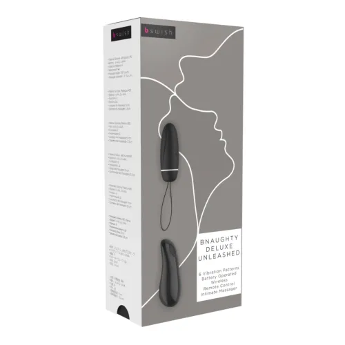 b swish bnaughty deluxe unleashed black - bezprzewodowe jajeczko, 6 trybow na Arena.pl