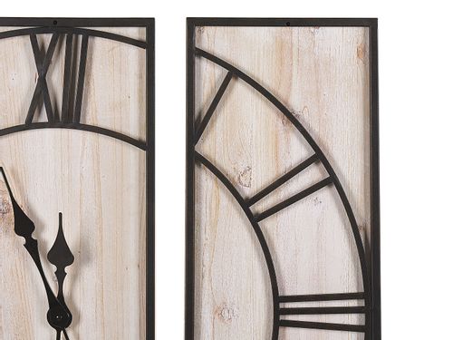 Zegar ścienny 75 x 75 cm jasne drewno COATLAN na Arena.pl