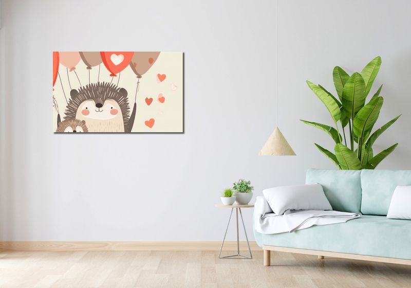 Obraz 100x60cm Uśmiech Jeżykowej Rodziny zdjęcie 2