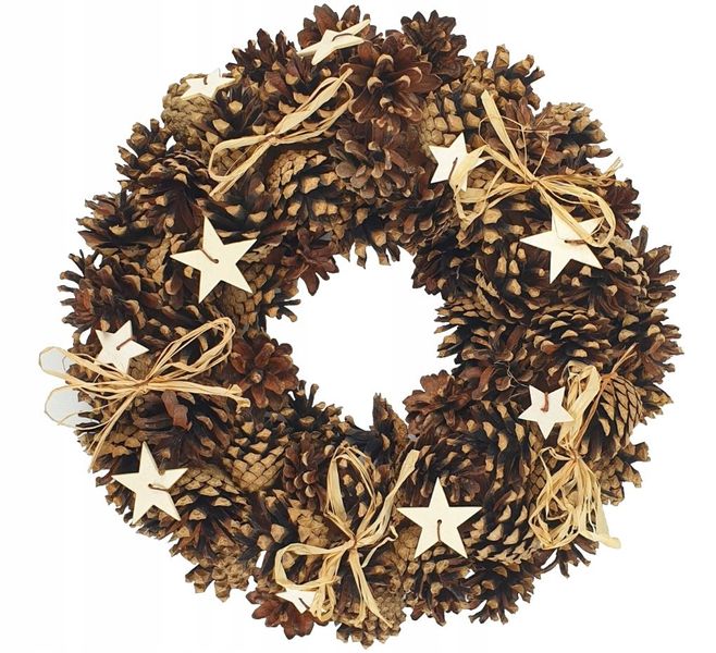 WIANEK DEKORACYJNY SZTUCZNE KWIATY 33CM DEKORACJA zdjęcie 1