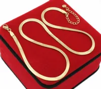 NASZYJNIK ZŁOTA ŻMIJKA 40 cm STAL CHIRURGICZNA