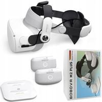 Wygodny Regulowany Pasek Opaska z Zasilaniem do Meta Quest 2 Bateria Stacja