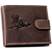 portfel męski skórzany n992l-chm-dog-1-bl brown
