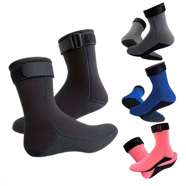 Skarpety neoprenowe 3mm do morsowania z paskiem rozmiar XXL 44-45 zdjęcie 4