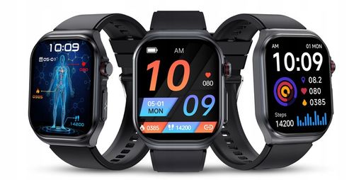 SMARTWATCH DLA SENIORA ZEGAREK EKG FUNKCJA POMIARU CUKRU CIŚNIENIE MENU POL na Arena.pl