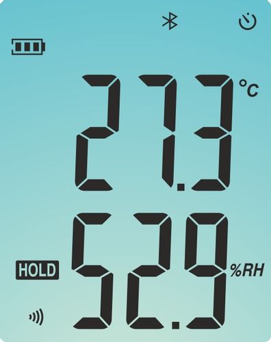 HIGROMETR WILGOTNOŚCIOMIERZ MIERNIK WILGOTNOŚCI TEMPERATUR POWIETRZA BT LCD na Arena.pl