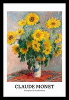 Plakat 20x30cm Design Sunflowers, Monet Vintage do Salonu