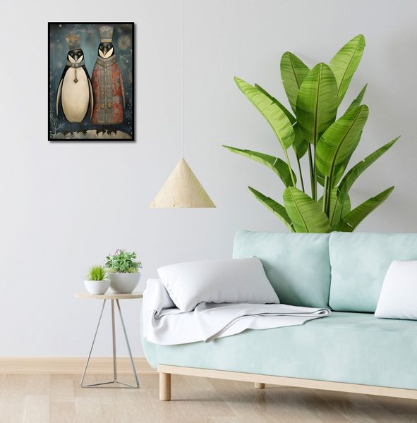 Plakat 40x55cm Królewskie Pingwiny zdjęcie 4