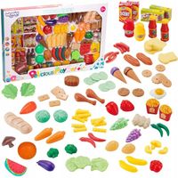 WARZYWA OWOCE PRODUKTY SPOŻYWCZE KUCHNIA SKLEP 120 el. PLASTIKOWE WOOPIE