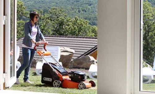 OLEO-MAC LUX 55 TBD PROFESJONALNA KOSIARKA SPALINOWA DO TRAWY ALUMINIOWA Z NAPĘDEM B&S Briggs & Stratton seria 750 EX DOV Ready Start 6.5KM  8203995E5 na Arena.pl