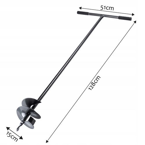 ŚWIDER RĘCZNY DO ZIEMI GRUNTU GLEBY DOŁOWNIK 150mm na Arena.pl