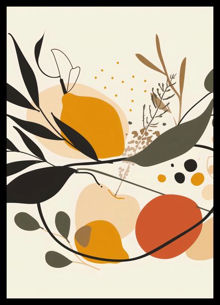 Plakat 67,5x95cm Botaniczny Wir zdjęcie 2
