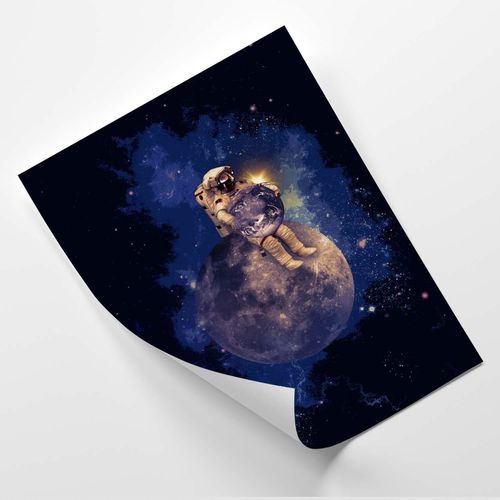 Plakat, Abstrakcja astronauta 70x100 na Arena.pl