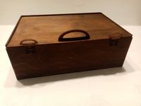 Skrzynka - pudełko ze sklejki XL (29,5x20,5x10 cm)