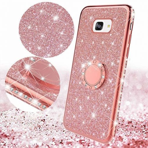 Etui Diamond Ring Glitter Brokat Iphone X Różowe na Arena.pl