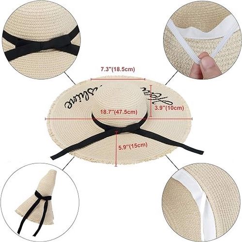 Kapelusz Słomkowy z Dużym Rondem Przeciwsłoneczny na Arena.pl