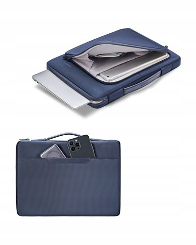 Wodoodporna torba na laptopa 14" InnoStyle Eco-Friendly, niebieska na Arena.pl