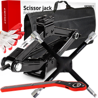 PODNOŚNIK LEWAREK TRAPEZOWY KLUCZ KRZYŻAKOWY DO ZMIANY KÓŁ 17 19 21 TORBA