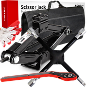 PODNOŚNIK LEWAREK TRAPEZOWY KLUCZ KRZYŻAKOWY DO ZMIANY KÓŁ 17 19 21 TORBA