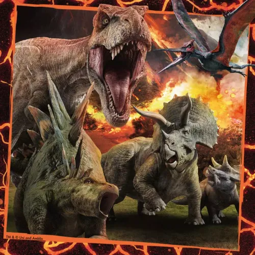 Puzzle 3 x 49 elementów. Jurassic World 2 na Arena.pl