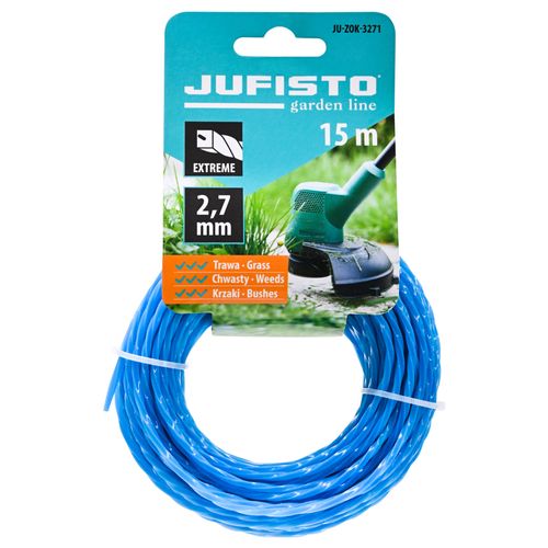 ŻYŁKA TNĄCA DO KOS I PODKASZAREK 2,7 MM 15 MB JUFISTO SKRĘCANA + RDZEŃ na Arena.pl