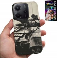 ETUI DO XIAOMI NOTE 14 4G - CZOŁG POJAZDY WOJSKOWE MILITARIA + SZKŁO
