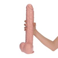 Dildo realistyczne gigantyczne cieliste z przyssawką Made in Italy 42 cm