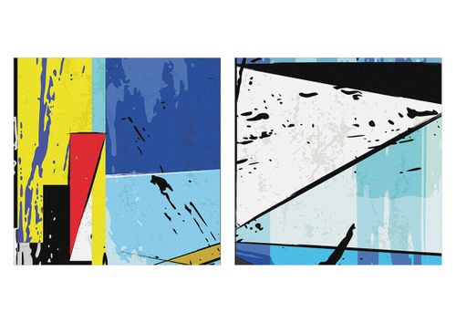 Obraz Na Płótnie - Kompozycja Kolory - 95X80 Cm - Cb95X80-3913 na Arena.pl
