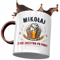 Kubek Bordowy Dla Mikołaja Kolegi Na Prezent Z Nadrukiem Ze Zdjęciem