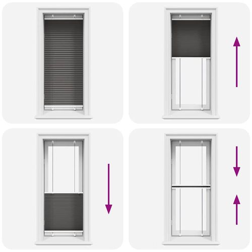 Roleta plisowana czarna 55x100 cm Szerokość tkaniny 54,4cm na Arena.pl