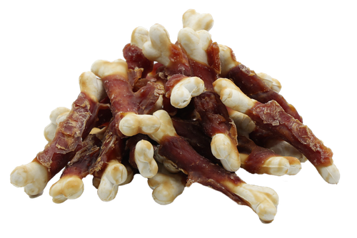 Przysmaki dla psa kostki owinięte kaczka kostka wapienna 500g PAWFECT BITES na Arena.pl