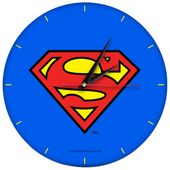 2 x Zegar Ścienny Matowy Superman Niebieski
