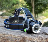 Latarka Czołowa Akumulatorowa Led L2/T6 3 Tryby Zoomable Wodoodporna