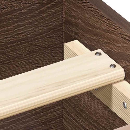 Łóżko bez materaca, brązowy dąb, 100x200 cm na Arena.pl