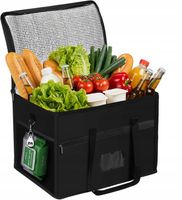 TORBA TERMICZNA DUŻA 40l TORBA PIKNIKOWA SKŁADANA PRZECHOWYWANIE ŻYWNOŚCI