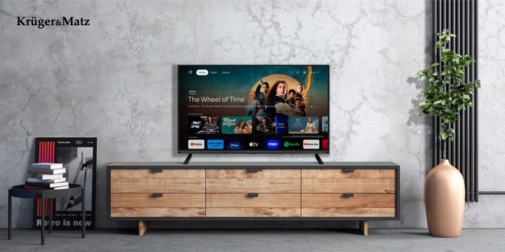 Telewizor 32'' HD Google TV Kruger&Matz DVB-T2/S2/T/C H.265 HEVC zdjęcie 12