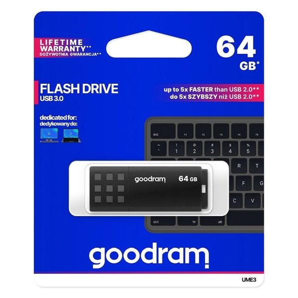 GOODRAM pendrive UME3 64GB USB3.2 zdjęcie 1