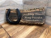 Oryginalny prezent do powieszenia na szczęście podkowa nowy dom Parapetówka