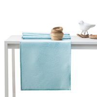 Zestaw obrus + bieżnik plamoodporny GAIA 115x180 + 35x180 błękitny