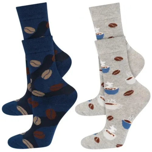 KAWA W PUSZCE SOXO WESOŁE SKARPETKI DAMSKIE ŚMIESZNY PREZENT URODZINOWY na Arena.pl