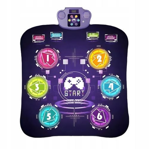 MATA LED DO TAŃCZENIA MUZYCZNA GRA DZIECI INTERAKTYWNA Z BLUETOOTH 5 TRYBÓW na Arena.pl