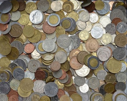 MONETY ZAGRANICZNE MIX - 1 KG na Arena.pl