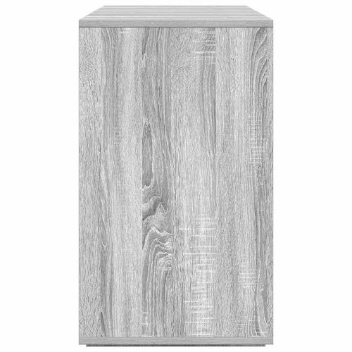Bufet Szary dąb sonoma 120 x 41 x 75 cm Materiał drewnopochodny na Arena.pl