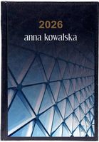 KALENDARZ A5 TYGODNNIOWY 2026 PLANER TWOJE IMIĘ napis NADRUK PREZENT