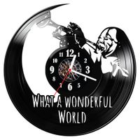 Zegar ścienny z płyty winylowej What a wonderful world 1362.14