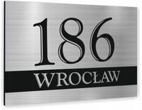 Tabliczka adresowa numer na dom 30x20 METAL 3D