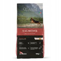 QUANIM ŁOSOŚ RYŻ RYBA 12KG KARMA OWCZAREK LAMBRADOR HUSKY BEAGLE AMSTAFF